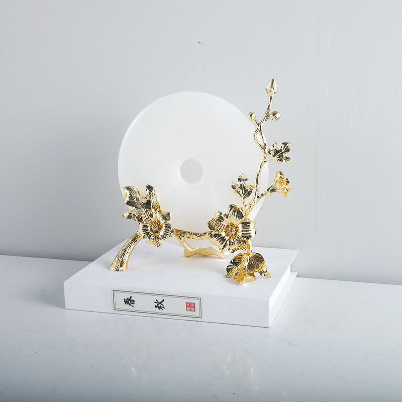 Luxury Floral Decorative Disk Holder