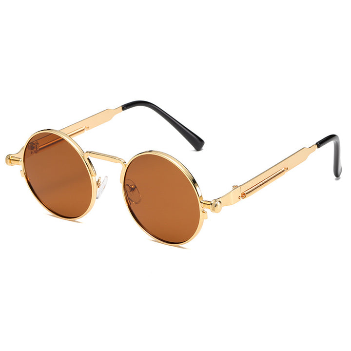 Women's fashionable round sunglasses with precise metal frame Kalsten