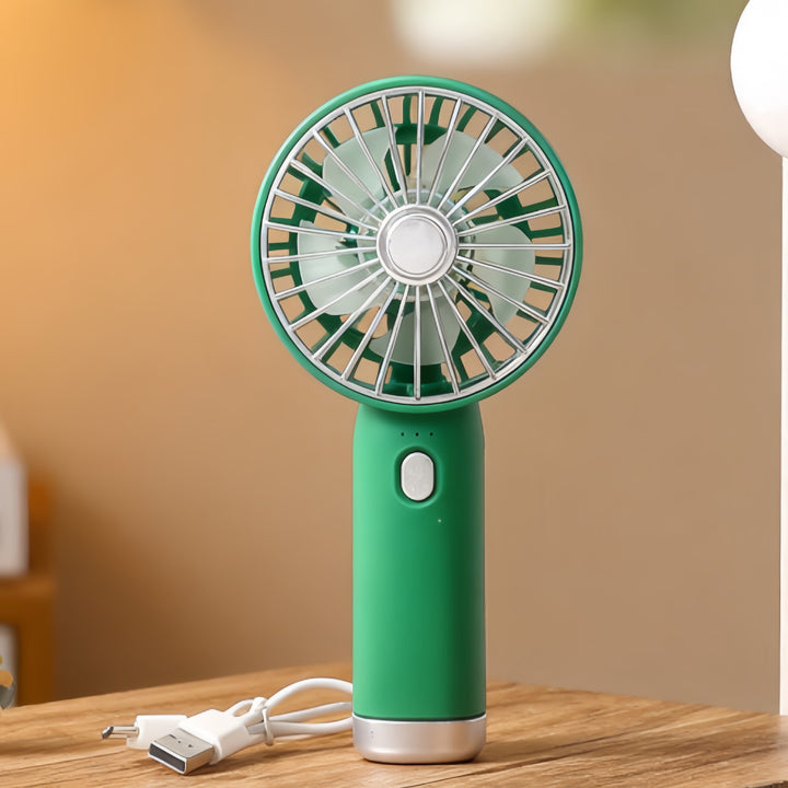 Ladies Portable Hand Fan with USB Connection and Ergonomic Design Kalsten