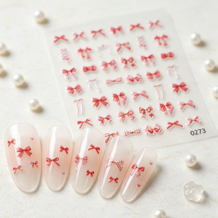 Decorative Bow Nail Art Stickers