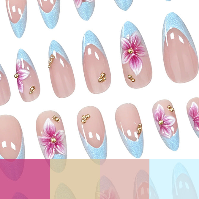 Acrylic Floral Nail Art Extensions Kalsten