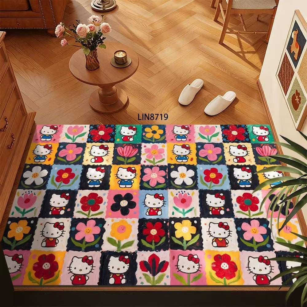 Floral Pattern Decorative Floor Mat Kalsten