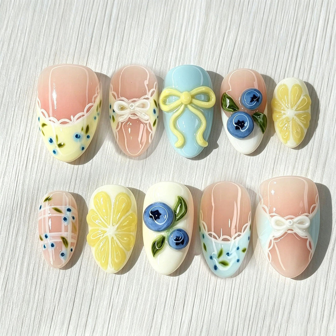 Artistic Press-On Nail Art Collection