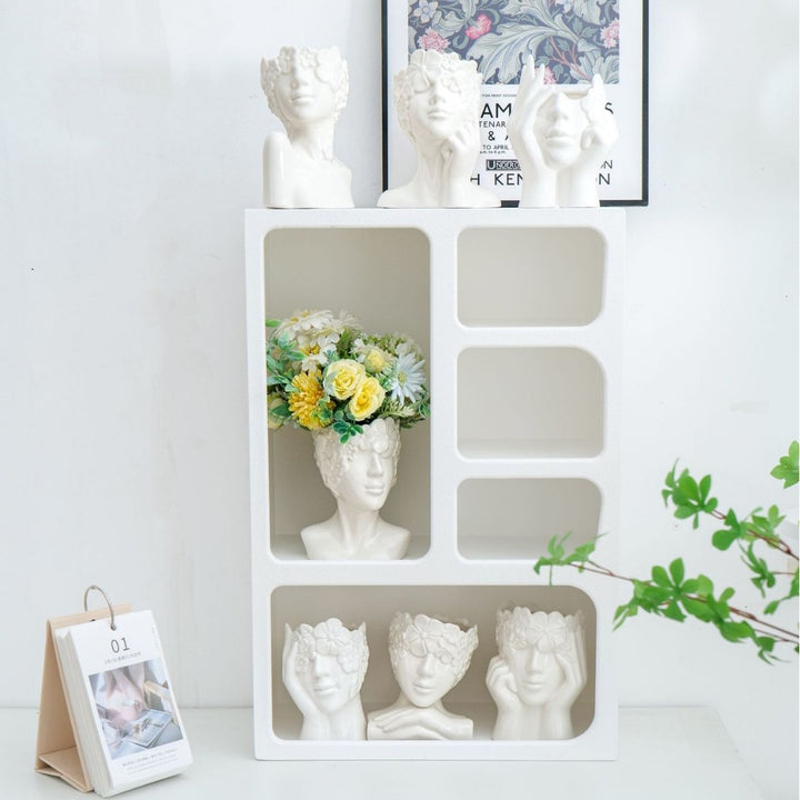 Artistic Ceramic Face Planter