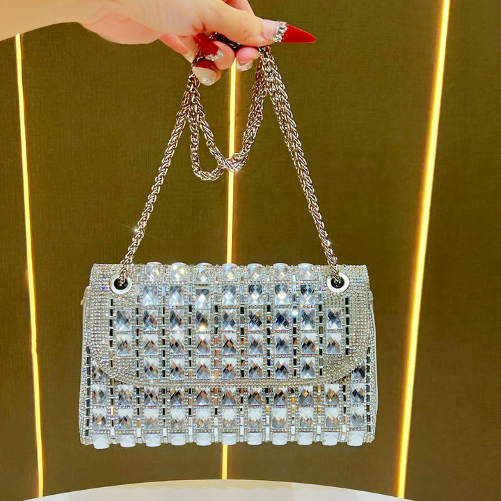 Glamorous Chain-Linked Evening Clutch