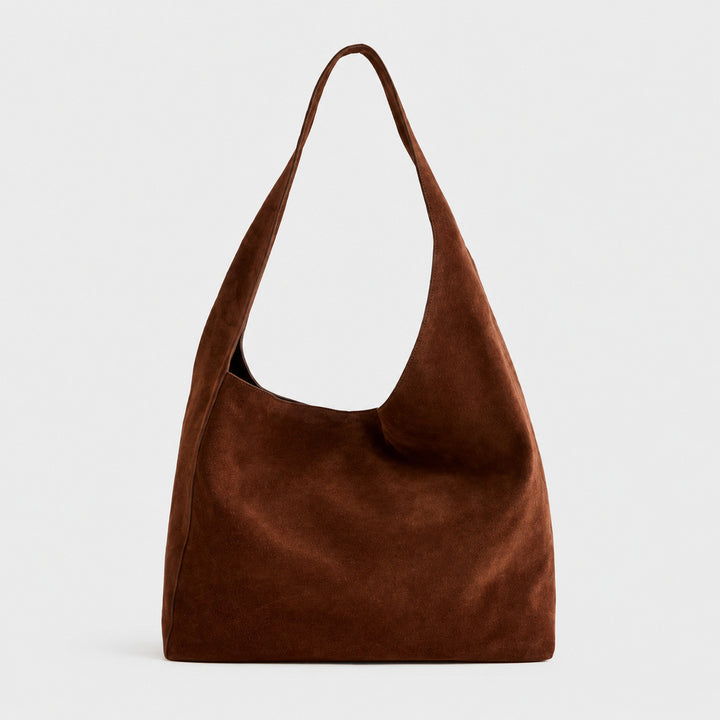 Soft Suede Slouchy Shoulder Bag