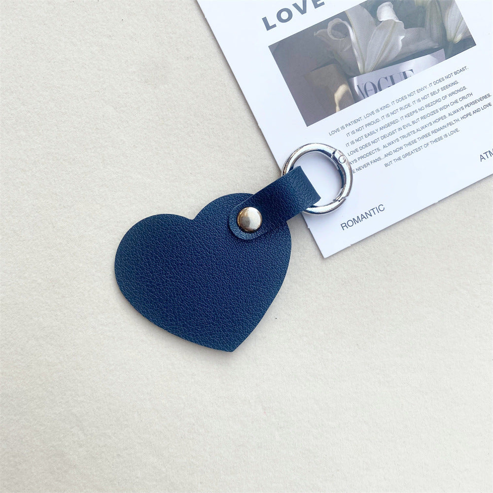 Leather Heart-Shaped Keychain kalsten