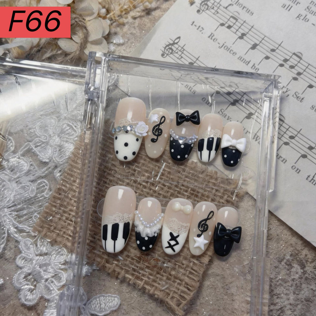 Thematic Artistic Press-On Nail Set