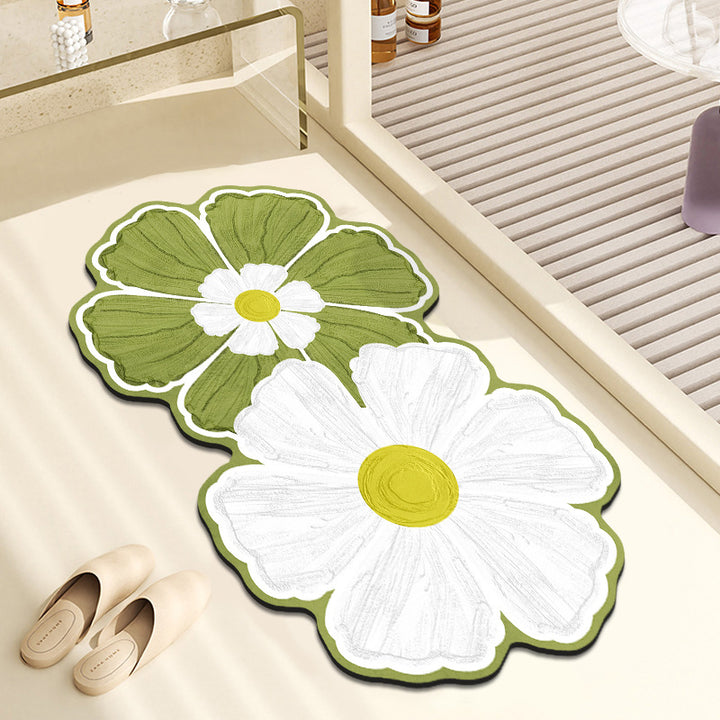 Decorative Floral Bath Mat