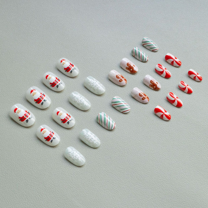 Festive Gingerbread Nail Art Set