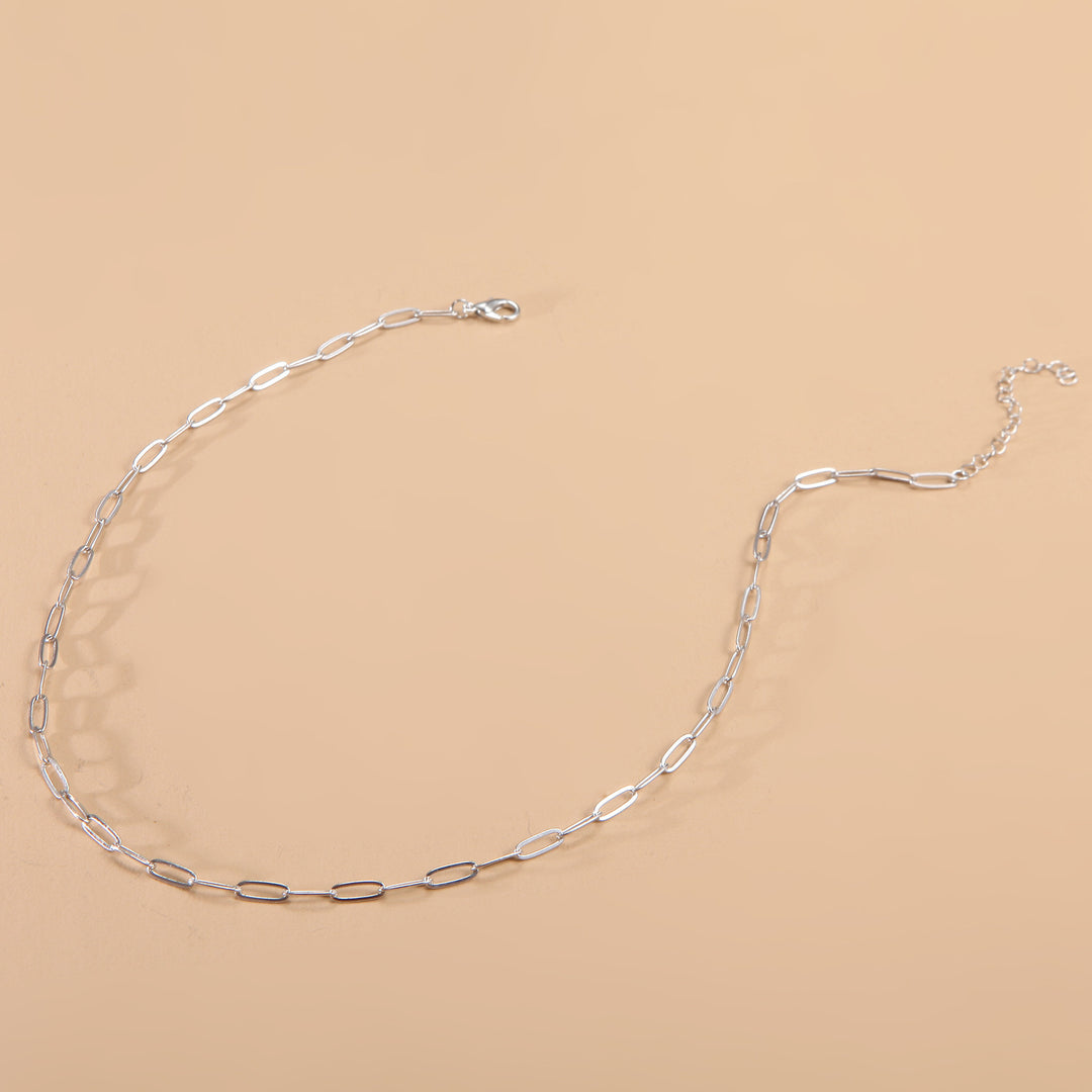Sleek Long Link Chain Necklace Kalsten