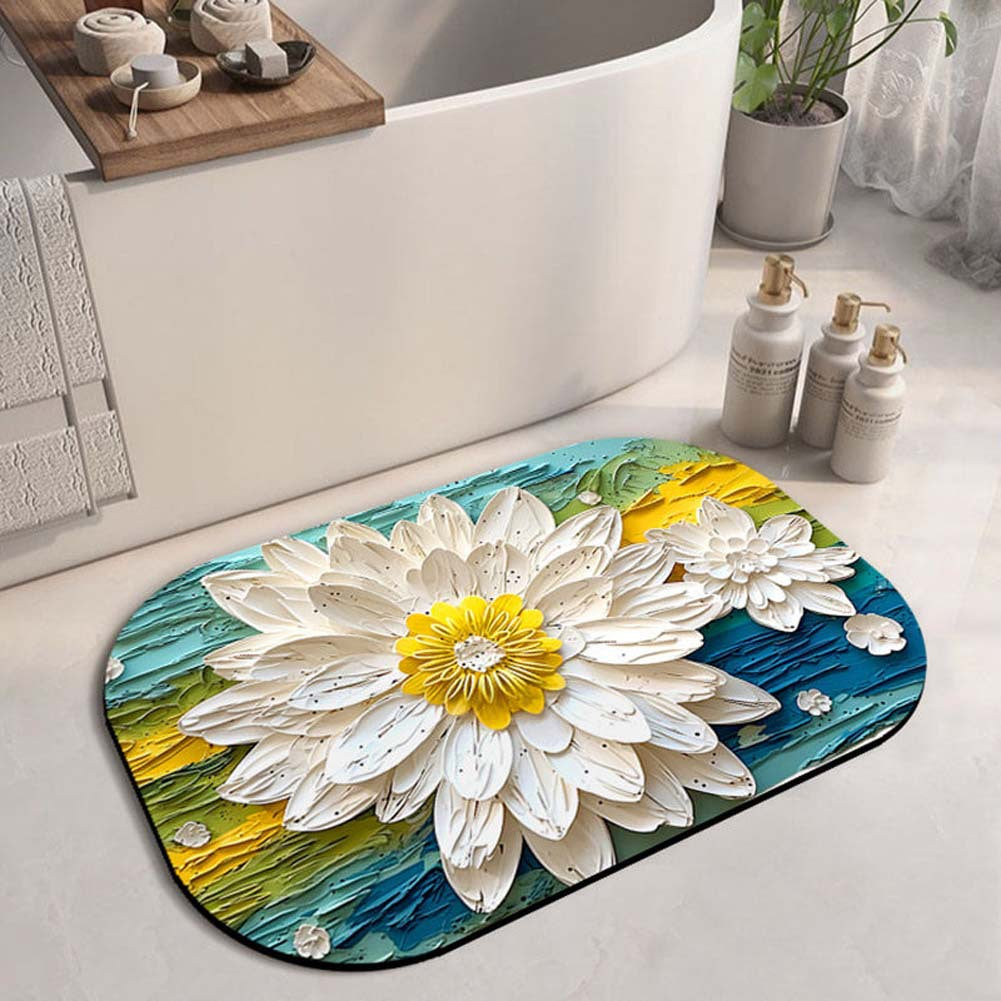 Floral Design Area Mat