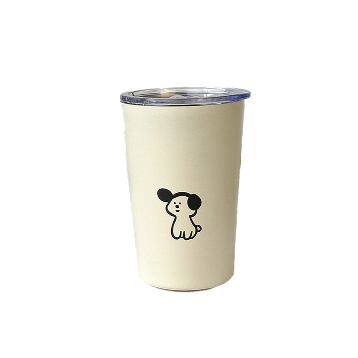Ladies Insulated Drinking Cup with Charming Dog Design Kalsten
