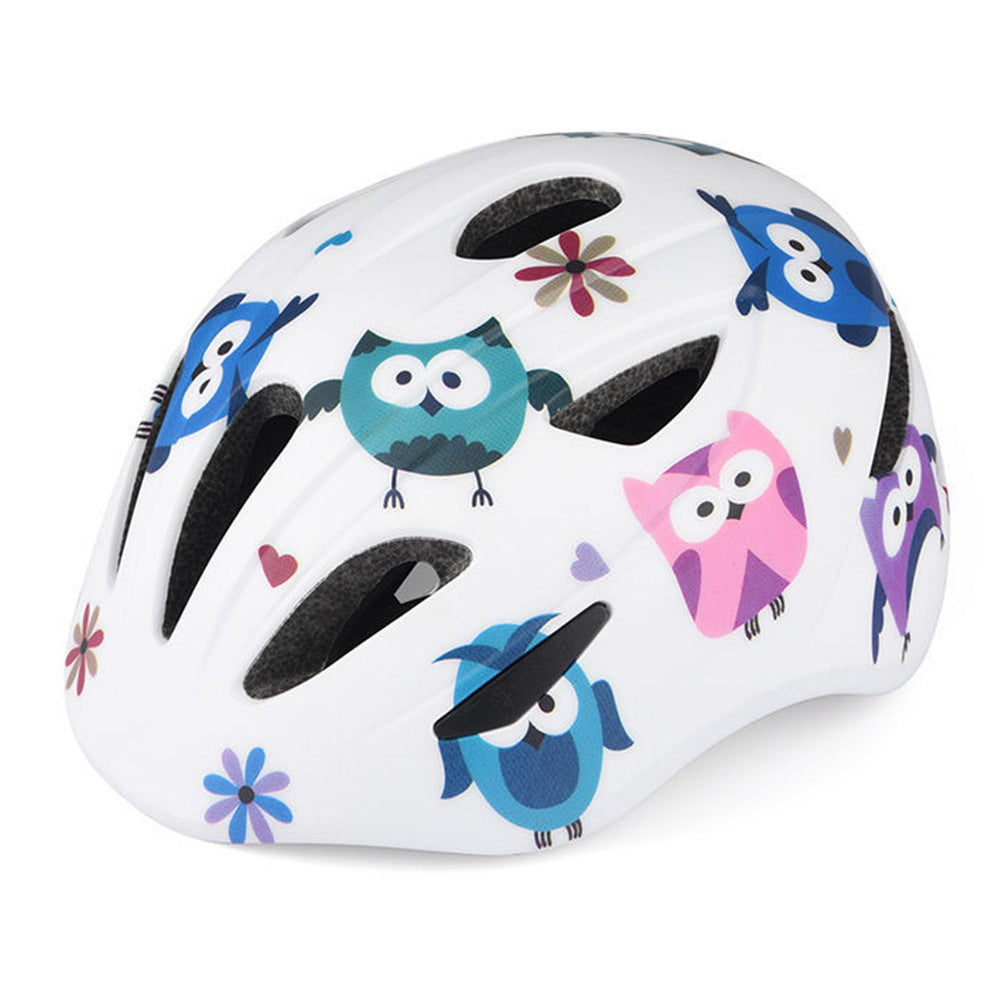 Children's bicycle helmet with enchanting owl design and optimal protection Kalsten