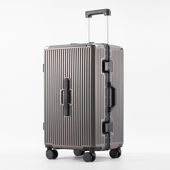 Unisex Stylish High-Impact Ribbed Hardshell Suitcase Kalsten