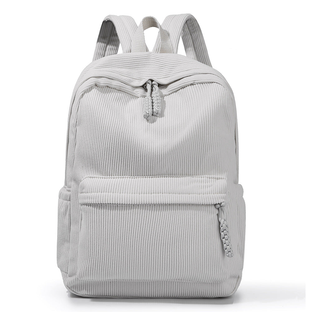 Casual Corduroy Backpack Kalsten