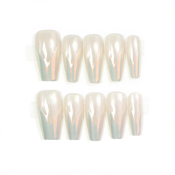 Glossy Stiletto Press-On Nail Art Kalsten