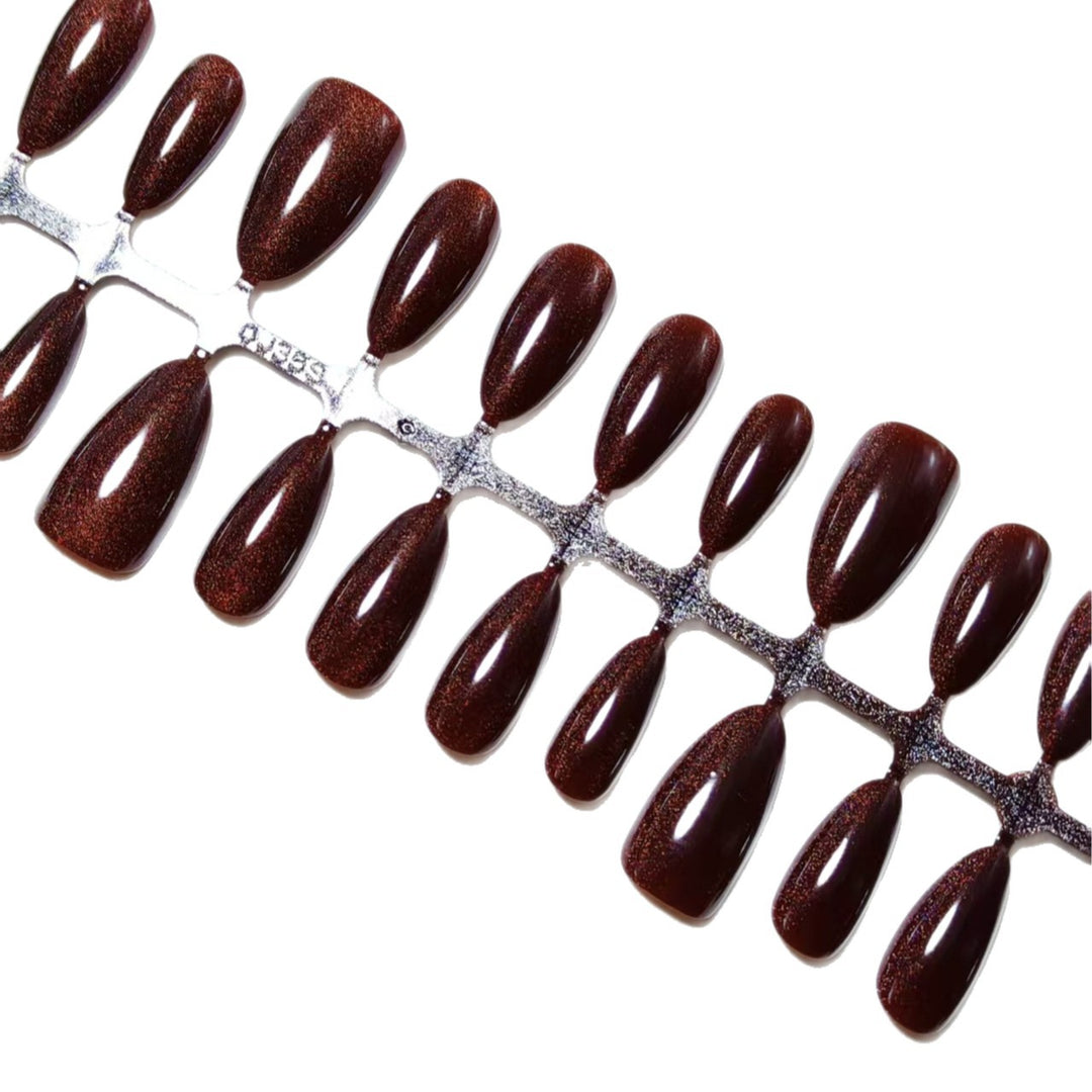 Artificial nails with shimmering shine Kalsten