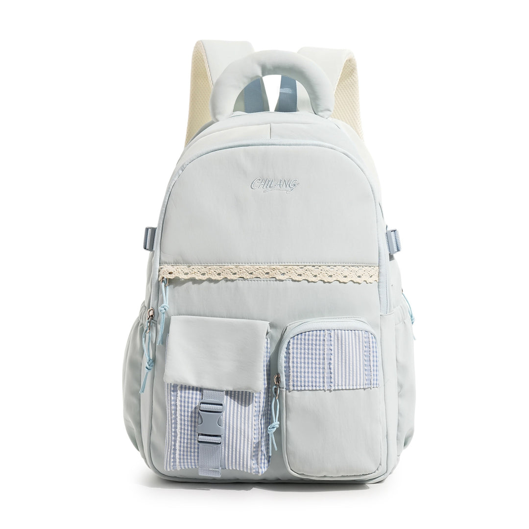 Stylish Multi-Functional Backpack with Lace Accents Kalsten