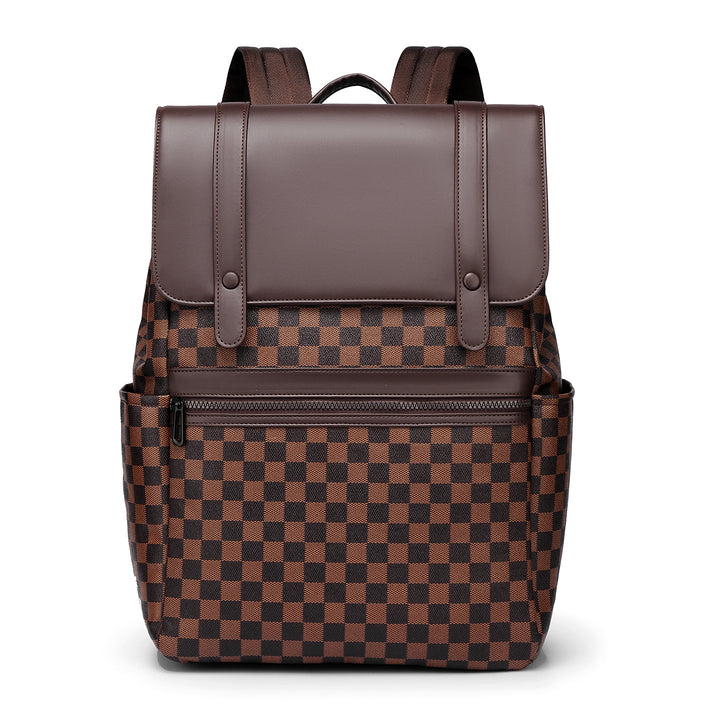 Modern Checkered Pattern Backpack Kalsten