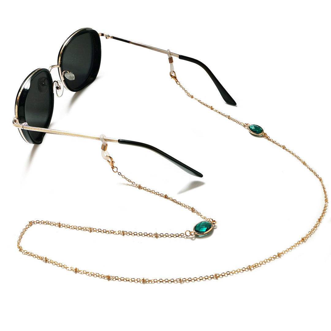 Elegant Gemstone-Embellished Eyewear Holder kalsten
