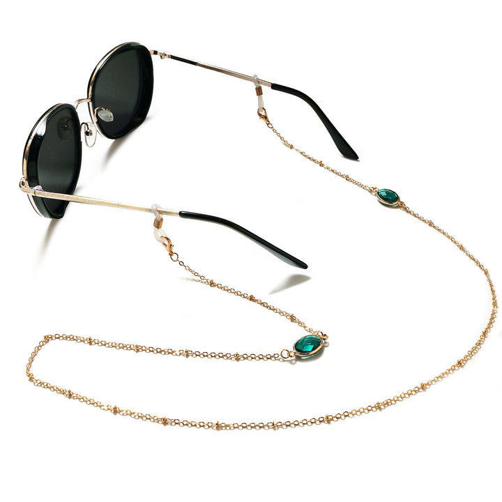 Elegant Gemstone-Embellished Eyewear Holder kalsten