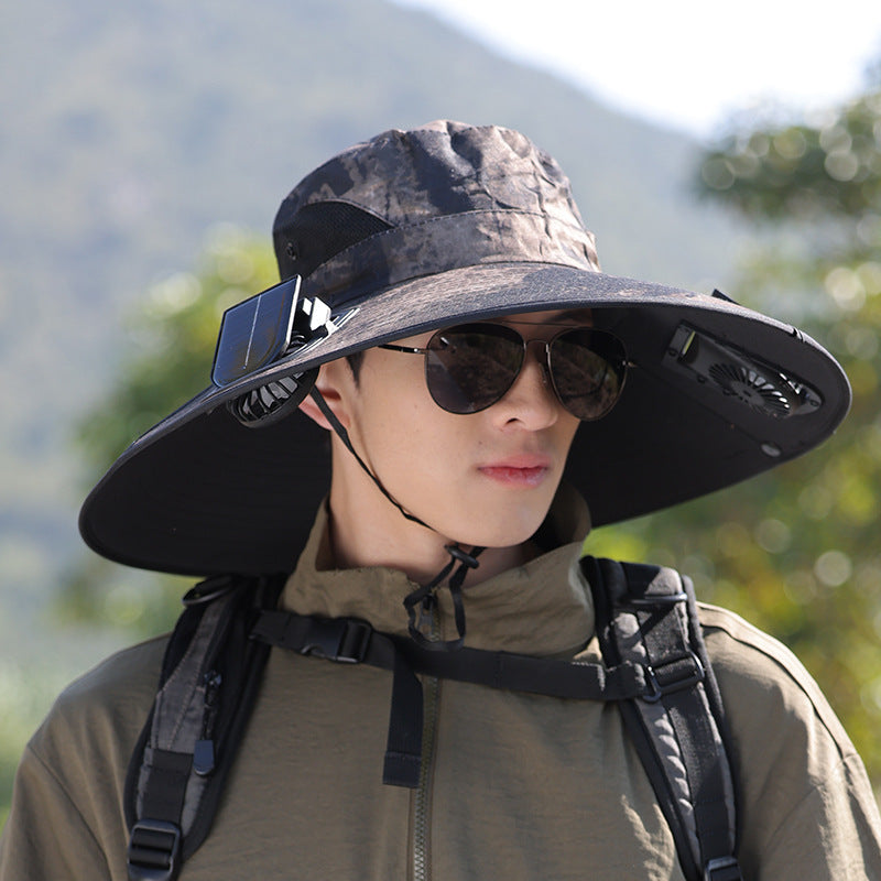 wide-brimmed outdoor sun hat with UV protection, breathable mesh, and adjustable chin strap Kalsten