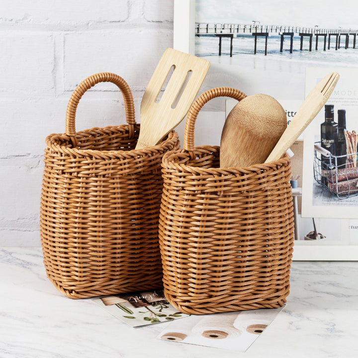 Handcrafted Wicker Utility Basket Kalsten