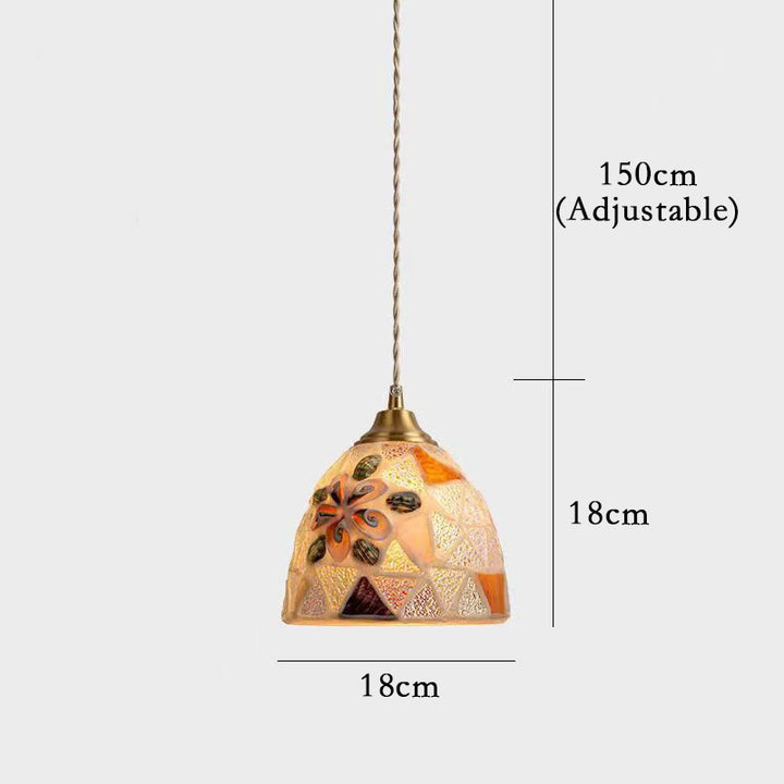 Mosaic Glass Pendant Light
