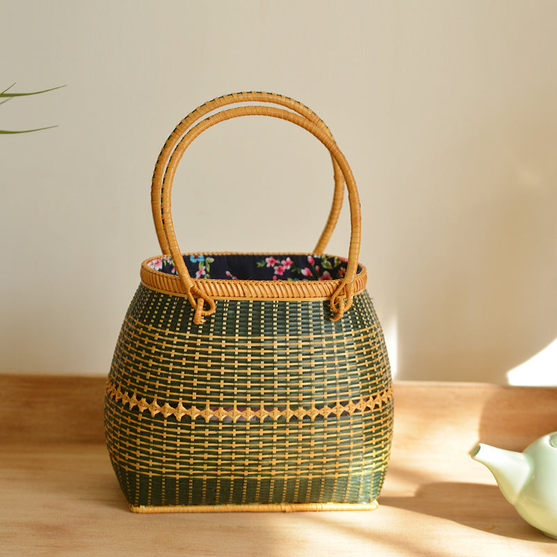 Handmade synthetic fiber tote bag Kalsten