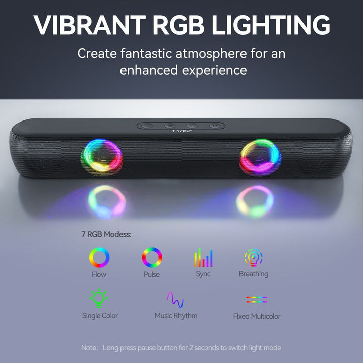 Bluetooth Speaker with RGB Lighting Kalsten