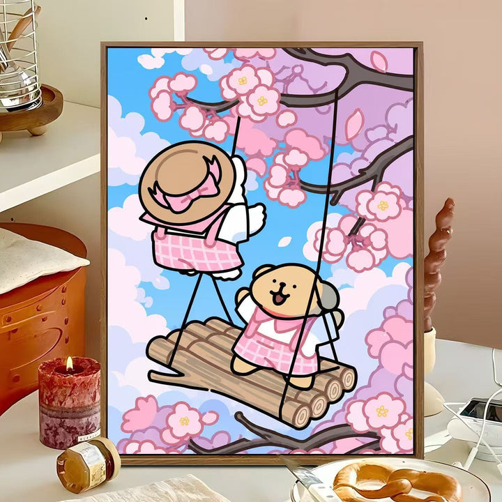 Cute Animal-Themed Swing Wall Art Kalsten