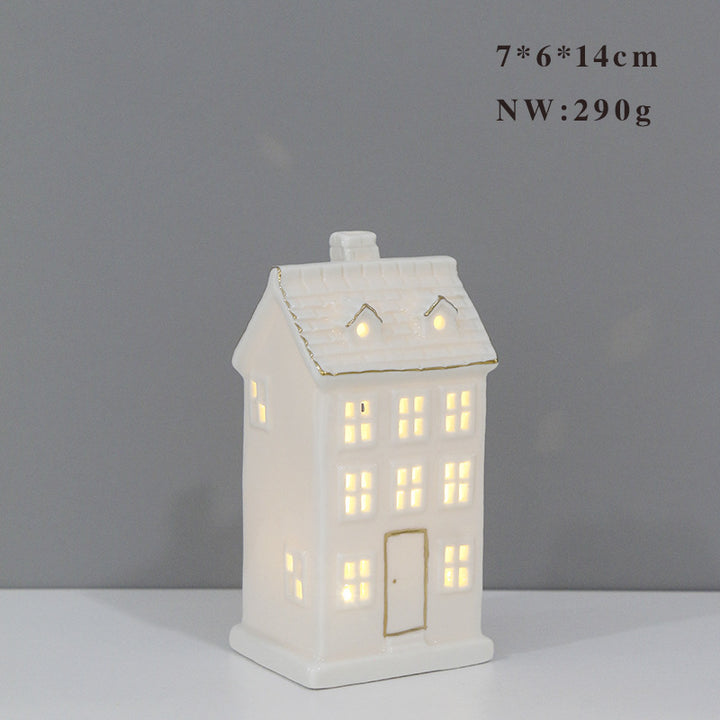 Decorative Ceramic House Lantern Kalsten