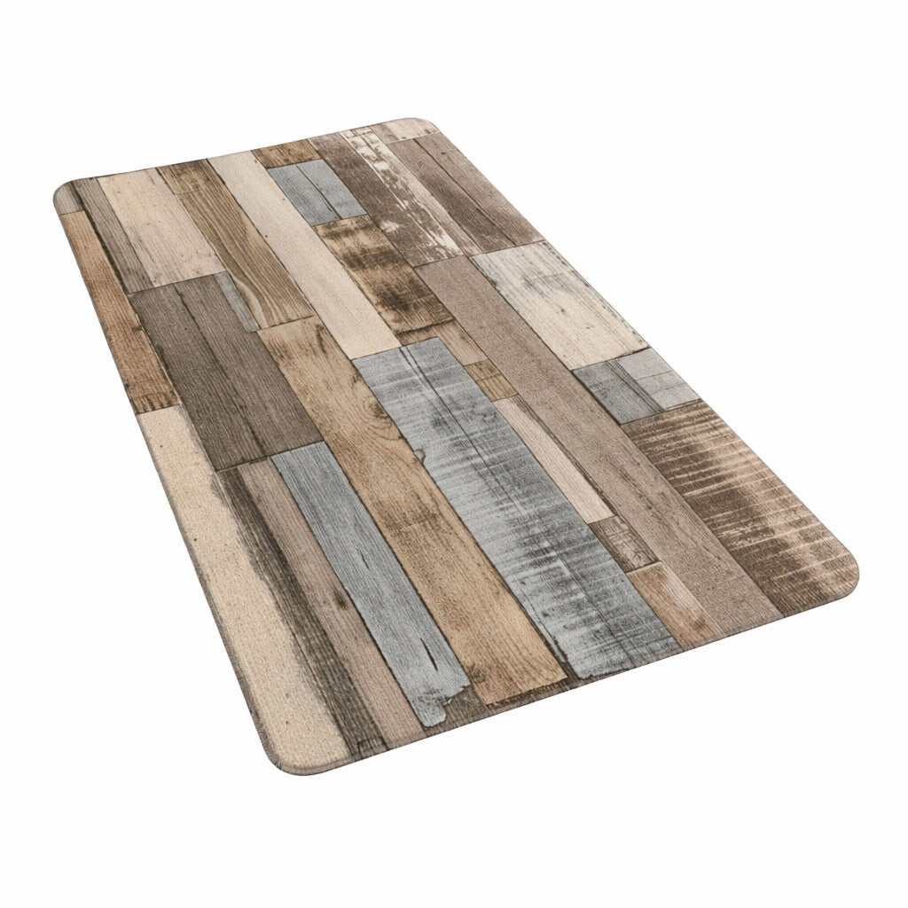 Rustic Wood Pattern Runner Mat Kalsten