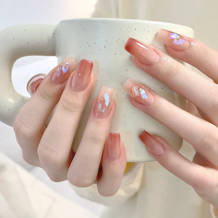 Premium Rhinestone-Embellished Press-On Nails Kalsten