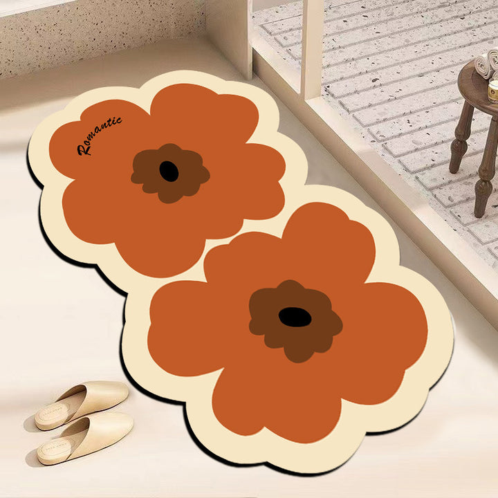 Decorative Flower-Shaped Floor Mat Kalsten