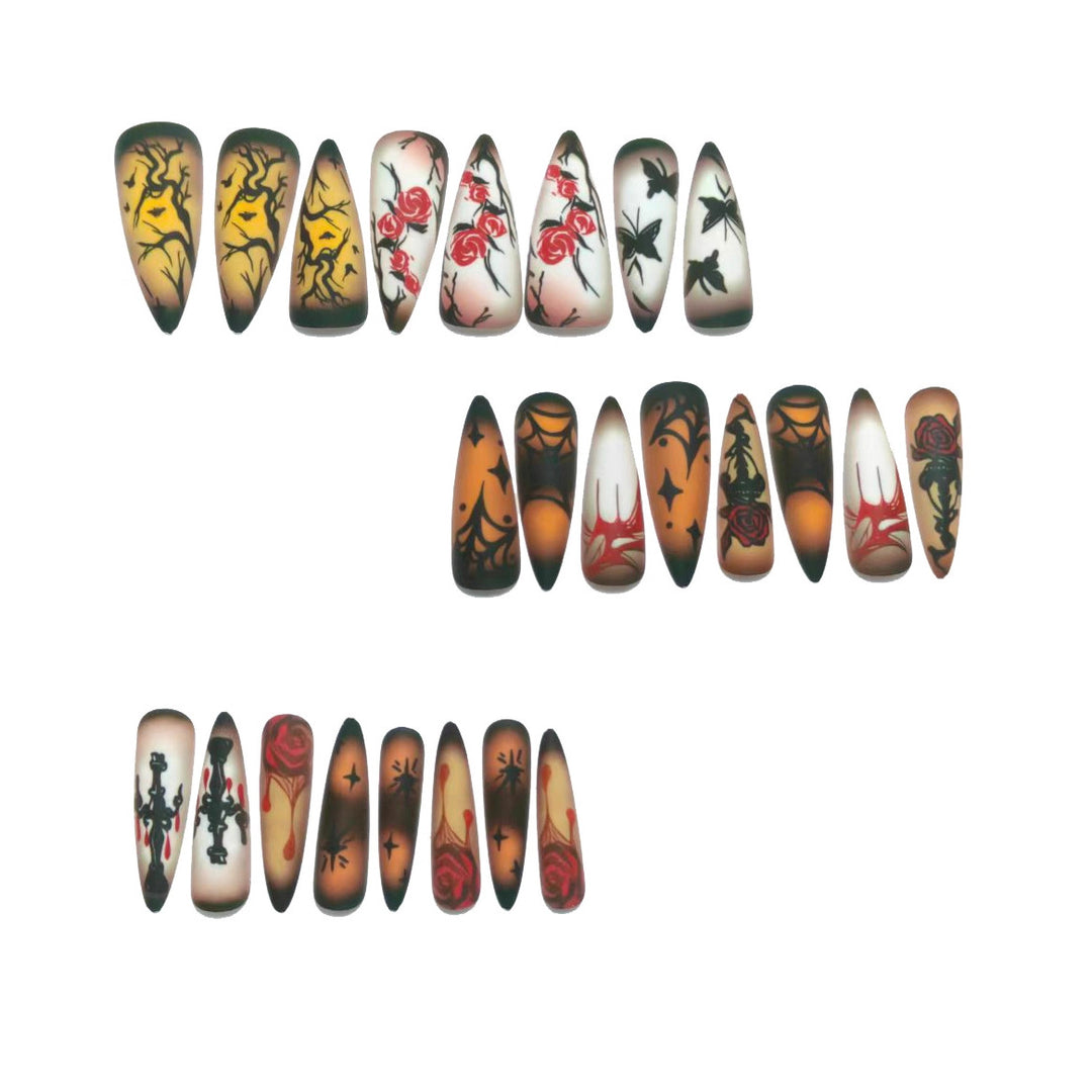 Artificial nails with Halloween motifs Kalsten