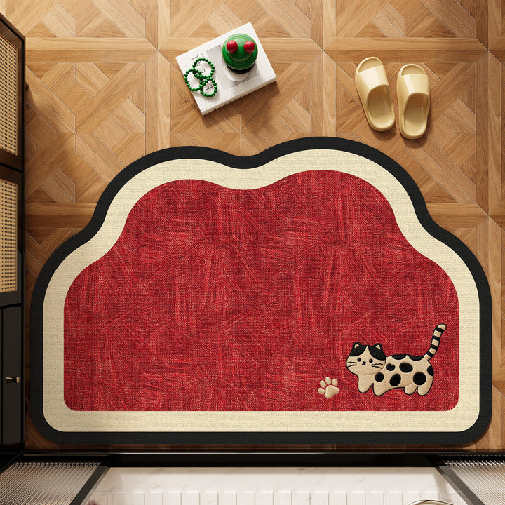 Cute Pet-Themed Bath Mat Kalsten