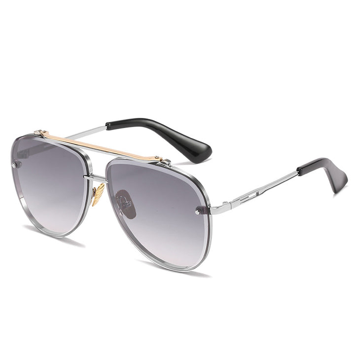 Women's Oversized Pilot Sunglasses with Adjustable Nose Pads and High-Quality Metal Frame Kalsten