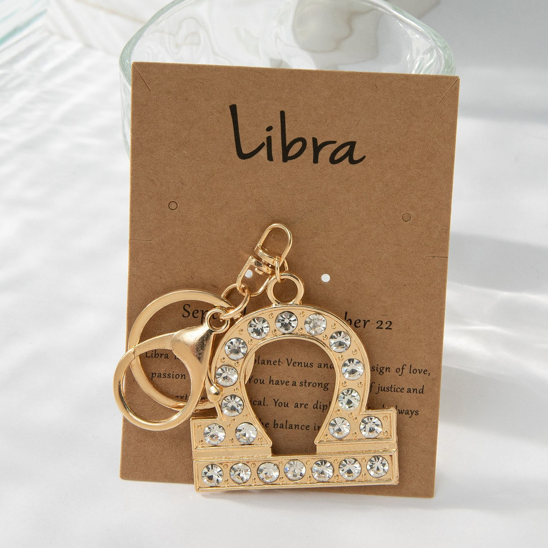 Keychain with Sparkling Bull Symbol Kalsten