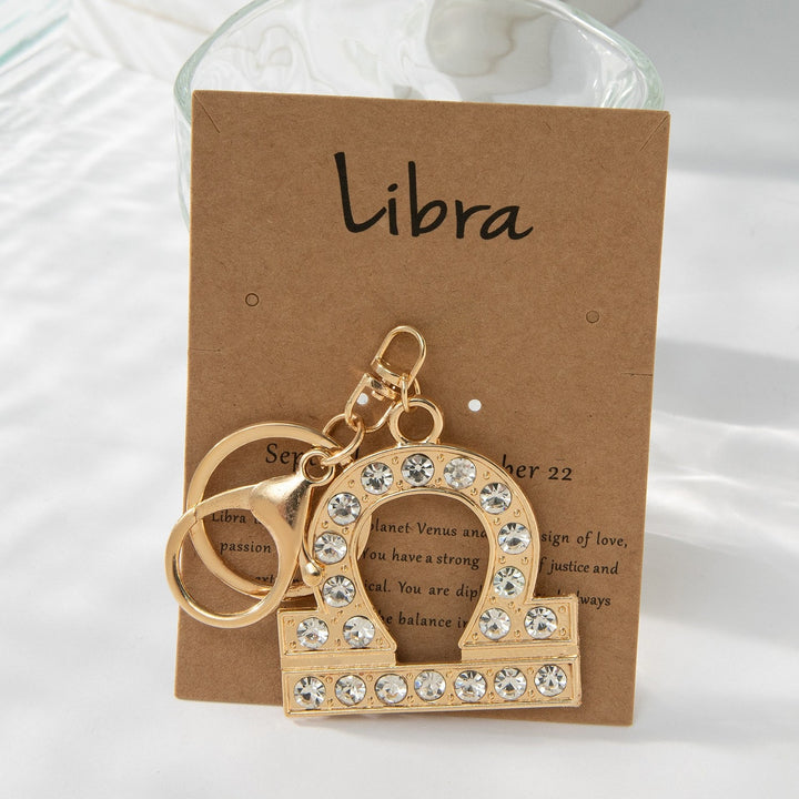 Keychain with Sparkling Bull Symbol Kalsten