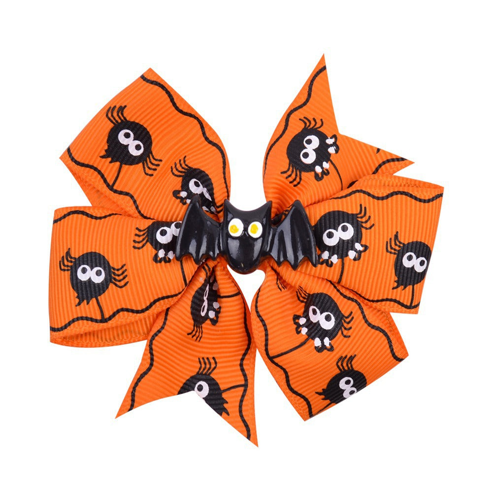 Halloween-Themed Hair Bow Clip Kalsten