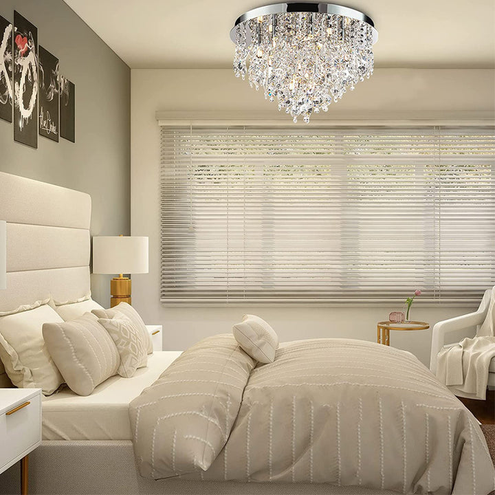 Crystal Droplet Ceiling Fixture