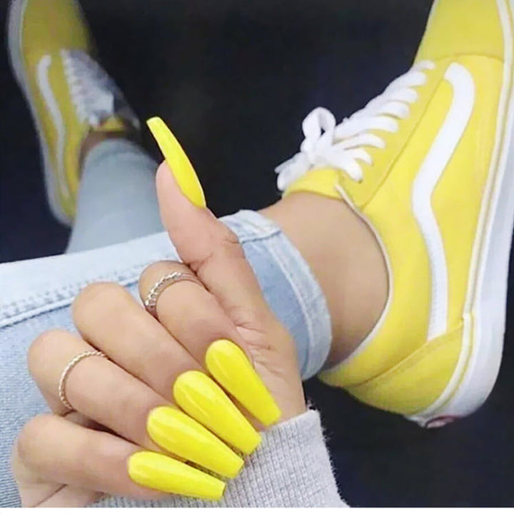 Long Coffin Press-On Nail Tips