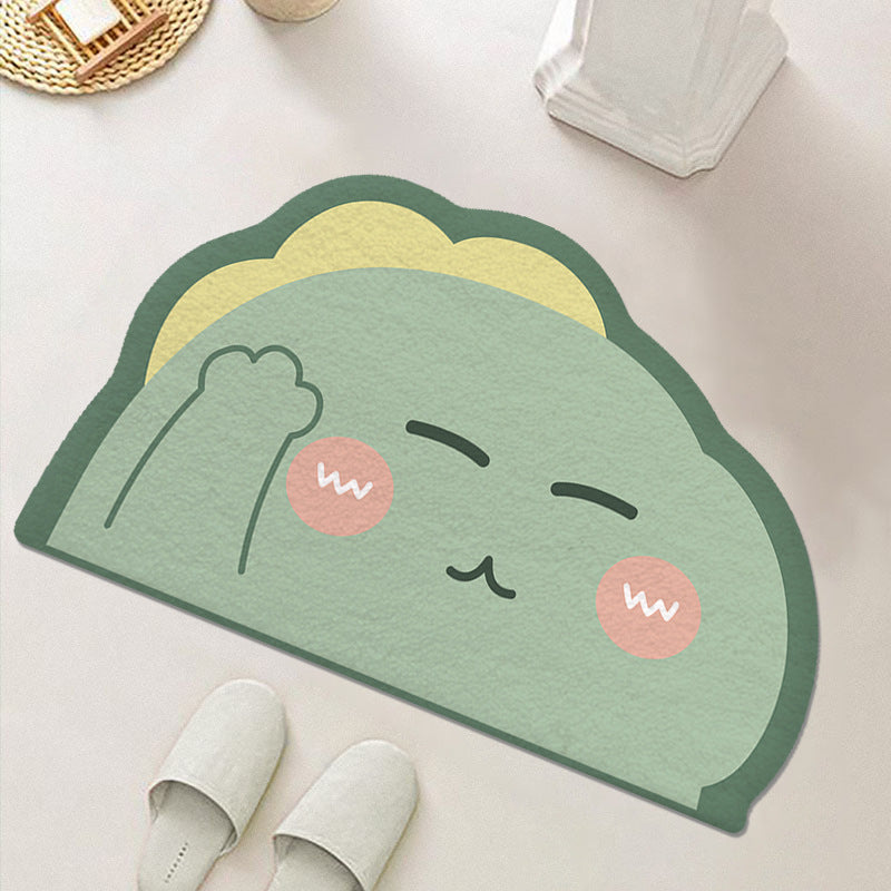 Cute Cartoon Food-Themed Bath Mat