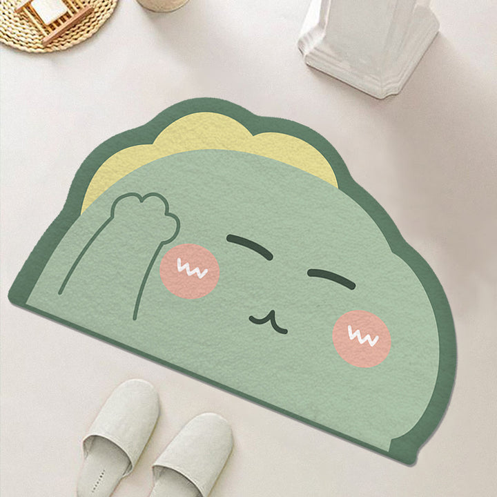 Cute Cartoon Food-Themed Bath Mat