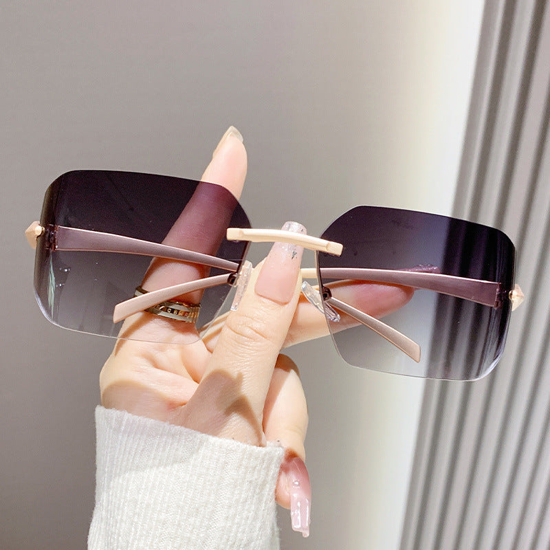 Women's fashion square sunglasses with embellished metal frame Kalsten