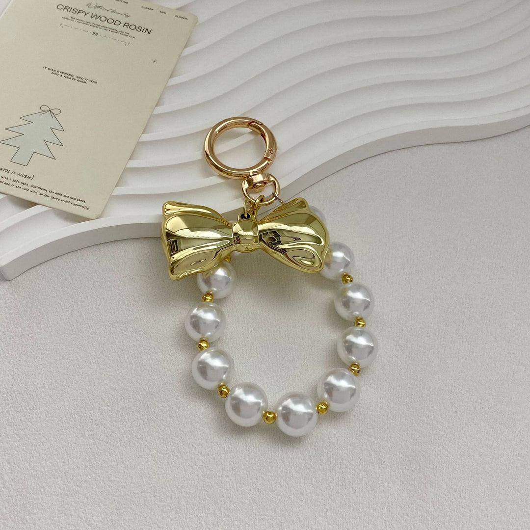 Elegant Pearl Bow Keychain Kalsten