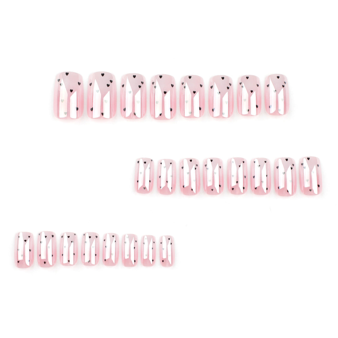 Artificial Nail Art with Heart Design Kalsten