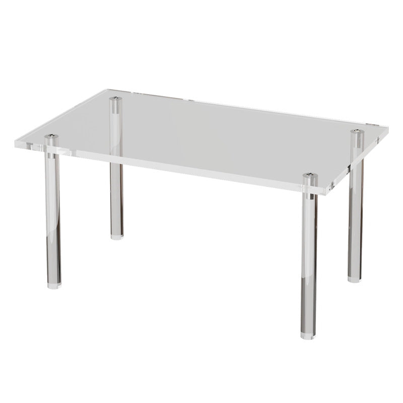 Large Wall-Mounted Clear Acrylic Floating Display Shelf Panel with Pre-Drilled Standoffs